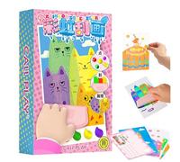 Squeegee Art Kids Paint Kit, Scratch Art Rainbow Postcards, DIY Christmas Rainbow Scratch Painting, Rainbow Scratch Painting, Rainbow Scratch Art, Holiday Postcards Diy, Rainbow Scratch Paper (1)
