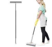 Squeegee Broom | Shower Squeegee For Walls | Floor Cleaning Broom | Hair Sweeping Tool With 180 Degree Rotating Head | Lightweight Non-Stick Multifunctional Silicone Cleaner Outdoor