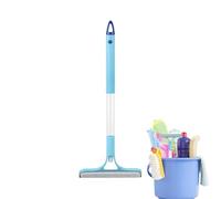 Squeegee for Glass Cleaning, with Long Handle for Heavy Duty and Ergonomics, Shower Cubicles and Cleaning Device, for Household, Car, Boat, Shower, Kitchen