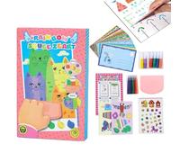 Squeegee Painting Set for Creative Squeegee Technique, Educational Art Supplies - Children's Painting and Craft Set - For And Girls To Promote Development In School In The Classroom At Birthdays