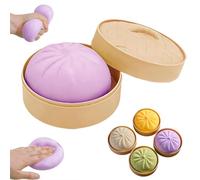 Squeeshy Toy, Squish-y, Dumpling Squish-y, Soft and Easily Fitting into a Pocket, Delightful Relaxation and Help Improve Concentration (Purple)