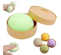 Squeeshy Toy, Squish-y, Dumpling Squish-y, Soft and Easily Fitting into a Pocket, Delightful Relaxation and Help Improve Concentration (Green)