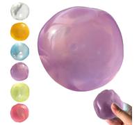 Squeezable Coconut Oil Squishy Stress Relief Ball Anti-Stress for Adults Super Healing Soft Touch(Purple)