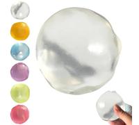 Squeezable Coconut Oil Squishy Stress Relief Ball Anti-Stress for Adults Super Healing Soft Touch(White)