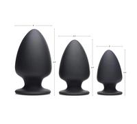 Squeezable thermo-active anal plug made from Silexpan - Size - large
