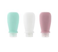 Squeezable Travel Bottles Soft Leakproof Refillable Toiletry Containers For Travel Gym PP Silicone 3 Pack