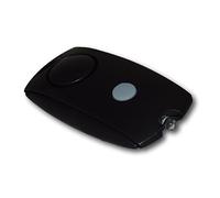 Squeeze Activated Cordless Personal Panic Rape Attack Safety Security Alarm w/LED Torch - Perfect for Runners and Joggers (with Extra Batteries, Black)