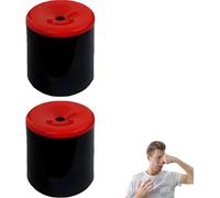 Squeeze Activated Pooter Fart Toy, Funny Prank Fart Noise Maker,Red Black Fart Whistle Funny Prank Magic Props, for Boys and Girls Gift , Easy to Carry (Red-2PCS)
