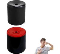 Squeeze Activated Pooter Fart Toy, Funny Prank Fart Noise Maker,Red Black Fart Whistle Funny Prank Magic Props, for Boys and Girls Gift , Easy to Carry (Black+Red)