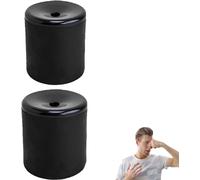 Squeeze Activated Pooter Fart Toy, Funny Prank Fart Noise Maker,Red Black Fart Whistle Funny Prank Magic Props, for Boys and Girls Gift , Easy to Carry (Black-2PCS)