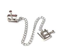 Squeeze and Please' Nipple Clamps, Stainless Steel Nipple Vice Clips with Chain Connector, BDSM Nipple Sex Toys for Couples