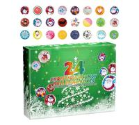 Squeeze Ball Calendar, 24 Day Soft Calming Fidget Balls, Christmas Countdown Toy Set for School, Stress Relief Sensory Gift Calendar for Fun Countdown Activity, Calming Textur8.27x1.97x6.3 Inches,