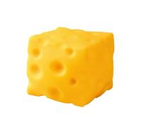 Squeeze Ball Stress Toys - 5.9 Inches Realistic Yellow Cheese | Soft Rubber Plaything - Slow Rising Sensory Design For Calming Focus. This Tactile Gadget Is Ideal For Office Relaxation.