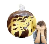 Squeeze Balls - Slow Rebound Wax, Crispy Chocolate Design, Texture Dough Filling, Sensory Stress Relief Function, Novelty Fidget Category, Brown Kids Adults 3 Inch Diameter