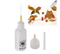 Squeeze Bottle with Needle Tip - Fine Point Applicator for Crafts | Refillable Container with Secure Lid and Soft Body, Perfect for Resin Glue Ink and Other Precise Fluid Applications