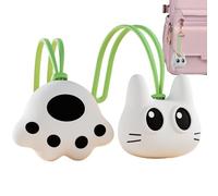 Squeeze Cat Paw, Cute Soft Sensory Toy in the Shape of a Cat Head - Stress Relief Object with Vent for Children and Adults Home Office Travel Party Bags Gift Awards