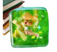 Squeeze Cube, Seashell Design Sensory Game, Slow Rebound Stress Cube, Relaxation Focus Toy for Adults, Students, Indoor, Classroom, Workplace, Travel, Home