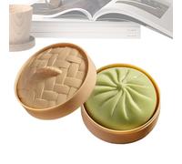 Squeeze Dough Toy - Steamed Bun Sensory Ball, Slow Rising Pressure Reliever with Sturdy Grip, Portable Hand Exerciser Tool, Ideal for School Commuting Travel