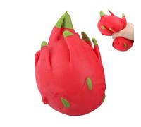 Squeeze Dragon Fruit - Polyurethane Foam 11.5x7cm | Stress Toy, Fruit Shape Fidget Toy | Soft Squishy Toys for Home Office Classroom Car Ride Travel Studying Working Meditation