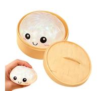 Squeeze Dumpling Game | Soft Cute Colorful Fun Stocking Stuffers - Squeeze Bun Hand Fidget Toy | for Easter Basket Stuffers Classroom Home Office School