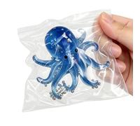 Squeeze Fidget Toy - Relaxing Adorable Companion, Miniature Octopus Theme, Soft Sensory Stress Relief, Silent Hand Exercise Tool, Classroom and Travel Entertainment, Eight Legged Pastel Lavender
