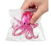 Squeeze Fidget Toy - Relaxing Adorable Companion, Miniature Octopus Theme, Soft Sensory Stress Relief, Silent Hand Exercise Tool, Classroom and Travel Entertainment, Eight Legged Pastel Lavender