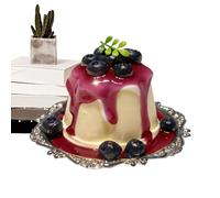 Squeeze Fidget Toys, Blueberry Dessert Stress Ball, Small Food Shaped, Compact Fidget Toy, Sensory Stress Relief Toy for All Ages, 3D Realistic Design for Adults and Kids at Home