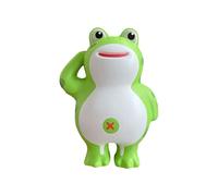 Squeeze Frog - Soft Slow Rising Frog | Flexible Polymer Figurine with Calming Texture & Tactile Compression Core for Academic Settings, Office Desks, Library and Commuter Travel