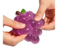 Squeeze Fruit,Soft Calming Relaxing - Squeeze Grape Sensory Fun - for Boys Girls Children Students Adults Classroom Home Car Rides Commuting Travel