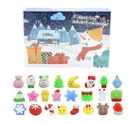 Squeeze Fun Christmas Advent Calendar 2025, 24 Days of Squishy Fidget Toys Christmas Countdown Calendar, 24 Pcs Squishies Fidget Advent Calendar Gift for Kids, Boys and Girls (1 PC)