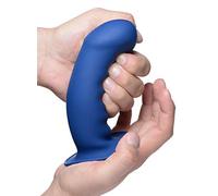 SQUEEZE-IT Squeezable Thick Phallic Dildo - Blue