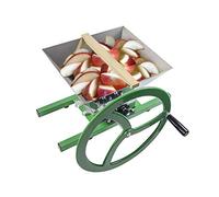 SQUEEZE master 7L Fruit Mill, Stainless Steel Apple Press, 7 Litre Hand Mill, Stainless Steel Funnel, Nylon Teeth, Green