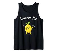Squeeze Me Funny Lemon Dabbing Cute Summer Citrus Fruit Pun Tank Top