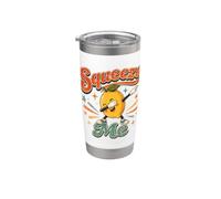 Squeeze Me Vintage Lemon Dabbing Funny Citrus Fruit Pun Kids Stainless Steel Insulated Tumbler