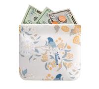 Squeeze Open Wallet - Watercolor Painting Design Cute Purse, 3.94x3.94x0.28 inches Wallets Organizer for Keys Cards Cash Paper Money Female Teen Girlfriend Travel Home, Handy Accessories for Daily Use