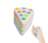 Squeeze Rainbow Cake | Sensory Kneading Vent Toy,Pinch Rainbow Cake Vent Artifact - for Kids Adults Students Office Workers Home Travel Long Trips Party Favors Goodie Bag Stuffers