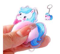 Squeeze Relief Keychain Toy - 1.57 Inches Compact Stress Compression Unit, Acrylic Pocket Tactile Pendant Device, Hand Grip Sensory Mini Object | Stress Gadget For Dorm Users & School Students & Road