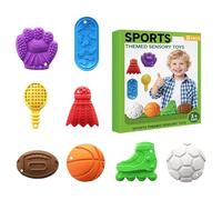 Squeeze Sensory Toy - Silicone Sports Sensory Toy for Boy - Fidget Game Learning Education Squeeze Daily Playset for Home Classroom Desk Birthday Teens Adults Work