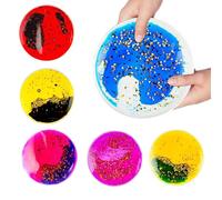 Squeeze Stress Ball - 6 Colors Sensory Squeeze Ball | Built-In Fluid Design Fidget Toys | Sealed Structure Stress Relief Balls for Classrooms Presence and Encouraging Mindful Play