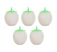 Squeeze Stress Ball TPR Slow Rising Stretchy Sensory Toy 5PCS Strawberry Shape Anxiety Relief Gift for Kids Adults Party Favors