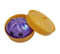 Squeeze Stress Toy, Glitter Bun Squeeze, Cute Relaxation Ball, Soft Elastic Texture Sensory Relief Calm Aid, Portable Hand Comfort Plaything for Students Office Travel Party Favors Basket Stuffers