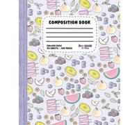 Squeeze the Day Composition Notebook: Cute Kawaii College Ruled Notebook, 100 Pages (50 Sheets) for School & Journaling, Fun Fruit Design, 7.5x9.25 ... Students & Teachers - Perfect for Class Notes