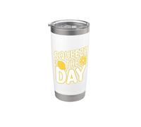 Squeeze The Day Funny Lemon Stainless Steel Insulated Tumbler