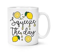 Squeeze The Day Lemon 10oz Mug Cup