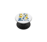 Squeeze The Day Lemon Citrus Retro Summer Motivational PopSockets Adhesive PopGrip