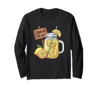 Squeeze The Day Lemon Jar Motivation Long Sleeve T-Shirt
