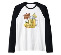 Squeeze The Day Lemon Jar Motivation Raglan Baseball Tee
