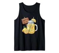 Squeeze The Day Lemon Jar Motivation Tank Top