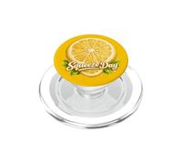Squeeze the Day Lemon Slice Citrus Phone Grip Design PopSockets PopGrip for MagSafe