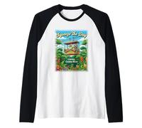 Squeeze The Day - Limón Costa Rica Adventure Raglan Baseball Tee